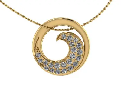 Fashion Pendant 3D print model 2