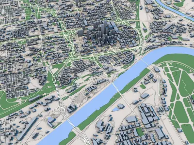 Kansas City Missouri United States 3D model