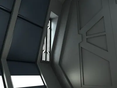 Sci Fi Corridor C 3D model