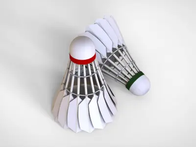 Badminton Shuttlecock 3D model