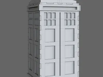 Lanterns police box 3D model