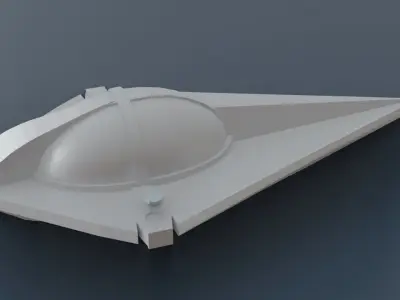 Smallville-Spaceship star wars spaceship 3D print model