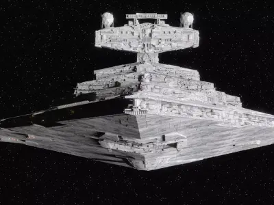 Star Destroyer Imperial II similar class 3D model