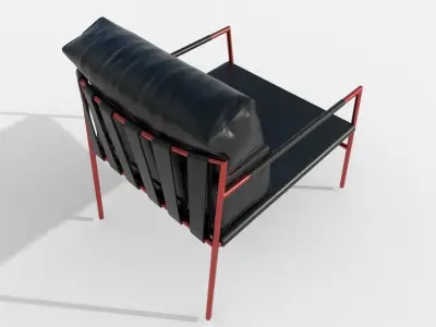 jk-easy-chair lounge chair Low-poly 3D model