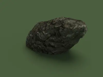 Rock 1 Low Poly - LOD Low-poly 3D model