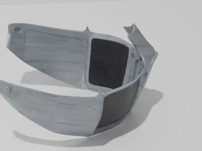 Scifi Mask Low-poly 3D model