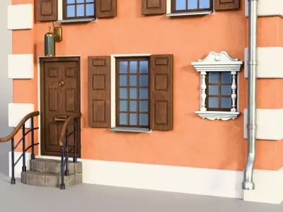 Cozy European House 3D model