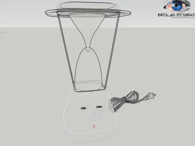 Modern Hurricane Lamp 3D model