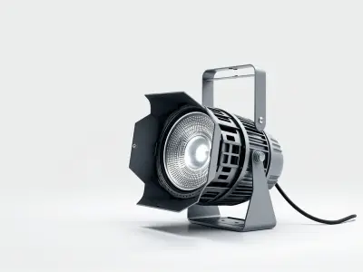 Stadium Spotlight Lighting Rig model pack Low-poly 3D model
