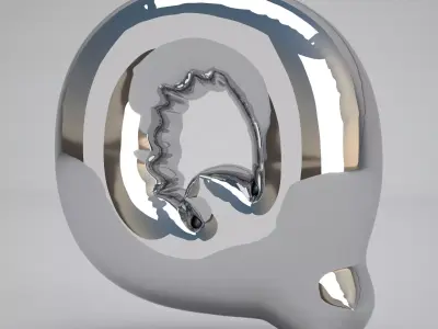 Q Balloon Silver 3D model
