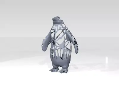 Penguin Dust Voronoi 3D model