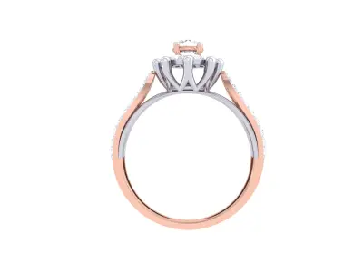  Women Ring MTL 3dm STL OBJ FBX Details 3D print model 10