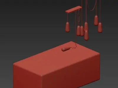 LARIAT SCONCE 5 3D model