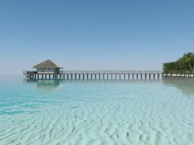 Resort Beach Hut 3D model