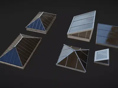 Skylight Low-poly 3D model
