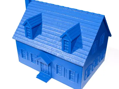 North American house 3D print model