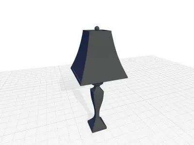 Alvina Table Light Lamp Set 3D model