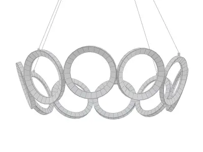 DEEVOLPO ring pendant light 3D model