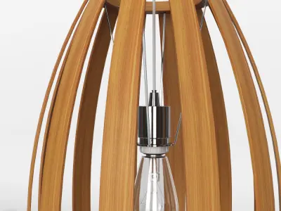 Bentwood Barrel Pendant by West Elm  3D model