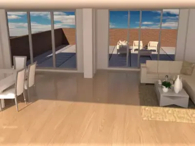Bogota model living room and dining room Free 3D model