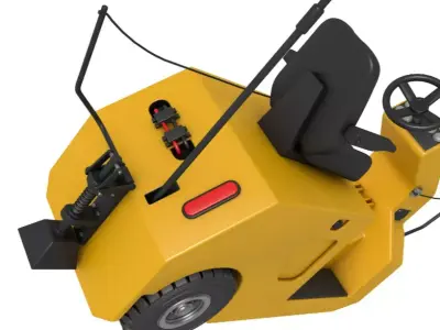 Electric Industrial Tugger 3D model