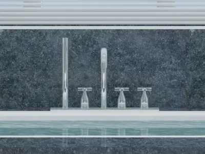 Bathtub Design  Low-poly 3D model