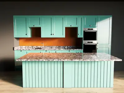 76-Kitchen4 glossy 7 3D model