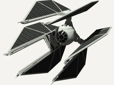 TIE Spacecraft Collection 3D Model Pack