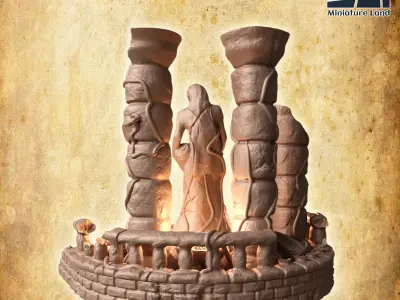 Shrine Of Life Tabletop Terrain 28 MM 3D print model