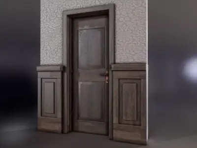 Door 01 Low-poly 3D model buy