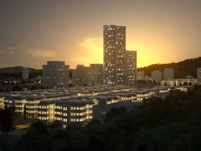 Freeway03 Suburbs 3D model