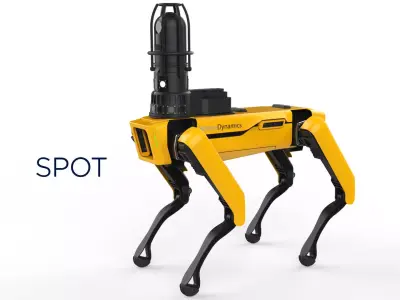 Boston Dynamics Spot Inspection Yellow 3D model