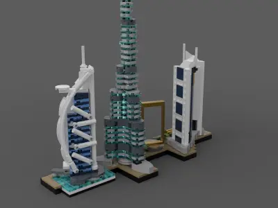 LEGO Architecture 2020 - Dubai 3D model