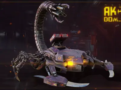 Akrab Dominion Low-poly 3D model