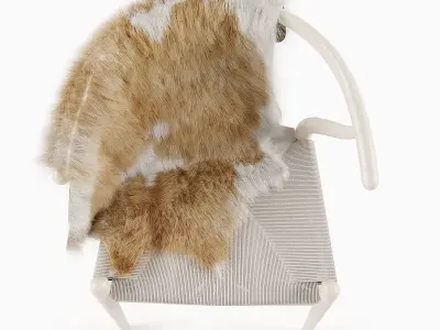 CH24 WISHBONE CHAIR 3D model