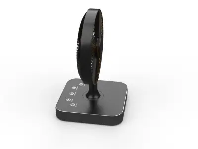 portable table fan 3D model