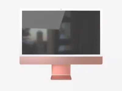 Apple imac 2021 v1 004 Low-poly 3D model