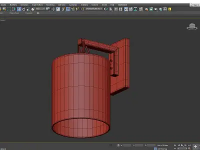 Parrish Wall Sconce Low-poly 3D model