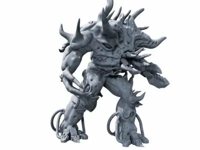 Spawns Of Chaos Wargame Proxy Miniatures 3D print model