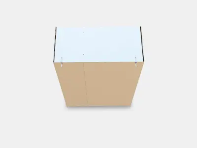 KLEPPSTAD Wardrobe with 3 doors Low-poly 3D model