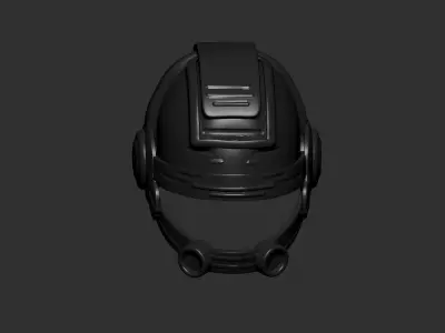 helmet high poly sculpt 3d printable  3D model 115