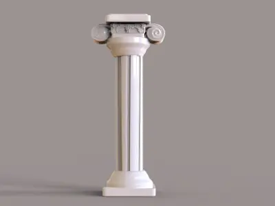 Roman Column Low-poly 3D model