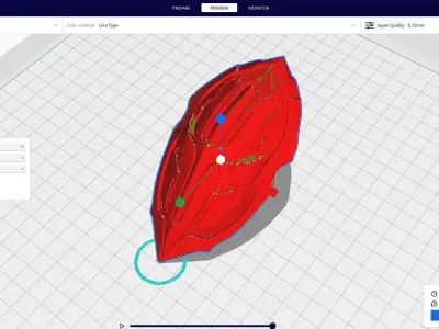 sci-fi fantasy shield 3D print model get