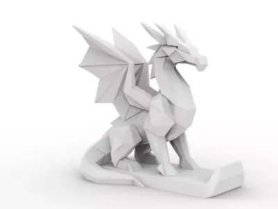 Dragon Low-Poly 3D Printable 3D print model