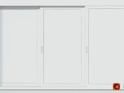 Sliding Door Wood 3d Model 3090 mm x 1920 mm 3D model 3D model