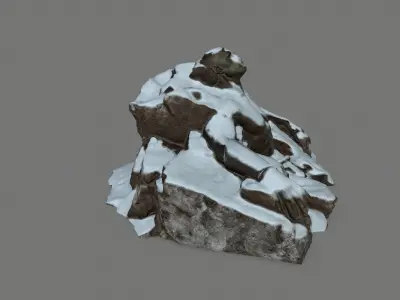 Stone Worrior Low-poly 3D model