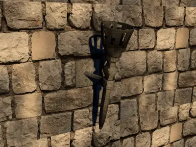 Ancient Torch 3D model