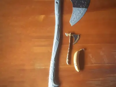 GOD OF WAR KRATOS LEVIATHAN AXE OBJ 3MF 3D PRINTING FILE 3D print model