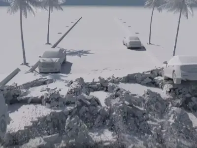 2012 Quake FX Thinking Particles Destruction Project Files Low-poly 3D model