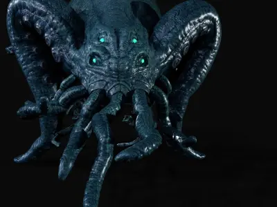 Alien Monster Low-poly 3D model buy